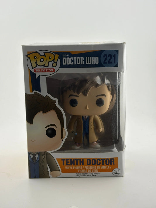 Funko POP! Television BBC Doctor Who #221 Tenth Doctor Vinyl Figure FRENLY BRICKS - Open 7 Days