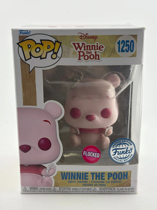 Funko POP! Disney Winnie the Pooh #1250 Winnie The Pooh Flocked SE FRENLY BRICKS - Open 7 Days