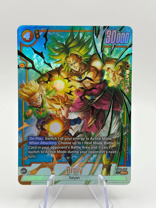Dragon Ball Super Fusion World - Broly FB08-087 SR* Alt Art NM FRENLY BRICKS - Open 7 Days