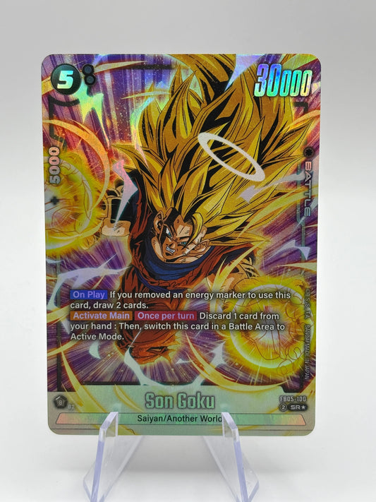 Dragon Ball Super Fusion World - Son Goku FB05-100 SR* Alt Art (1) FRENLY BRICKS - Open 7 Days