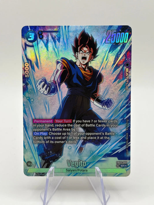 Dragon Ball Super Fusion World - Vegito FB02-061 SR* Alt Art FRENLY BRICKS - Open 7 Days