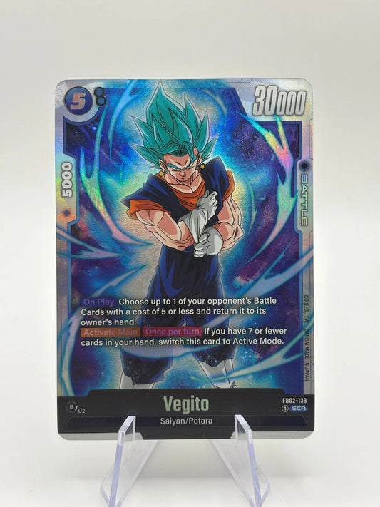 Dragon Ball Super Fusion World - Vegito FB02-139 SCR Nm FRENLY BRICKS - Open 7 Days