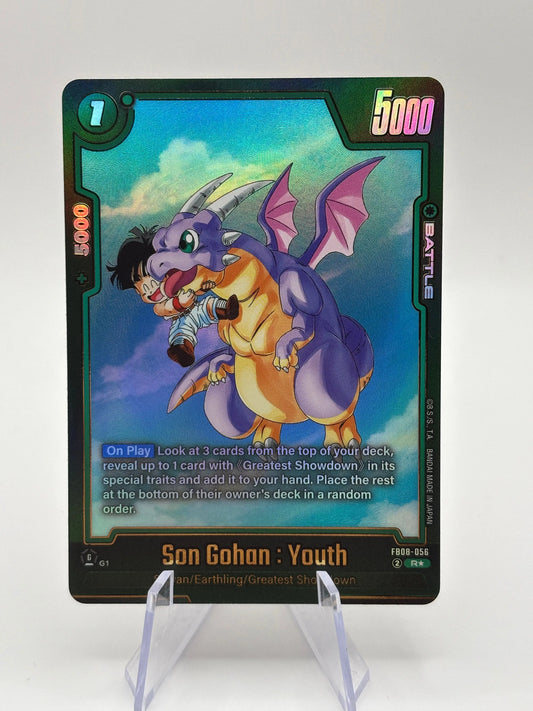 Dragon Ball Super Fusion World - Son Gohan : Youth FB08-056 R* Alt Nm FRENLY BRICKS - Open 7 Days