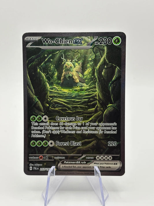 Pokemon TCG Paldea Evoled - Wo-Chien EX 257/193 Special Illustration Rare NM FRENLY BRICKS - Open 7 Days