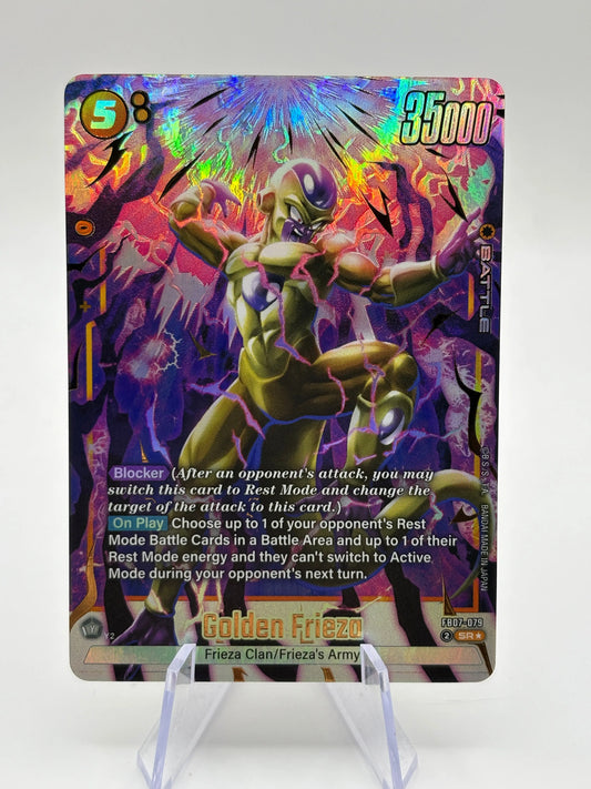 Dragon Ball Super Fusion World - Golden Frieza FB07-079 SR* Alt Art FRENLY BRICKS - Open 7 Days