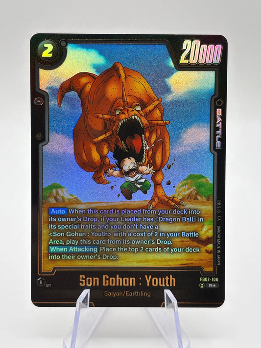 Dragon Ball Super Fusion World - Son Gohan : Youth FB07-106 R* Alt Art (1) FRENLY BRICKS - Open 7 Days