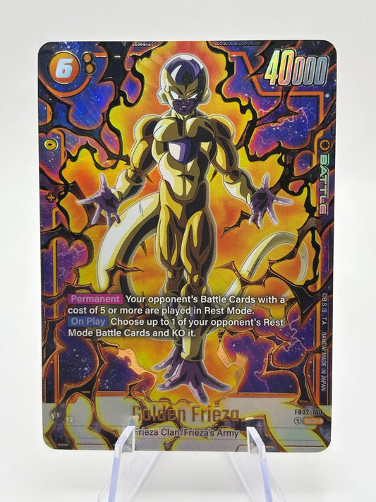 Dragon Ball Super Fusion World - Golden Frieza FB02-140 SCR* Alt Art FRENLY BRICKS - Open 7 Days