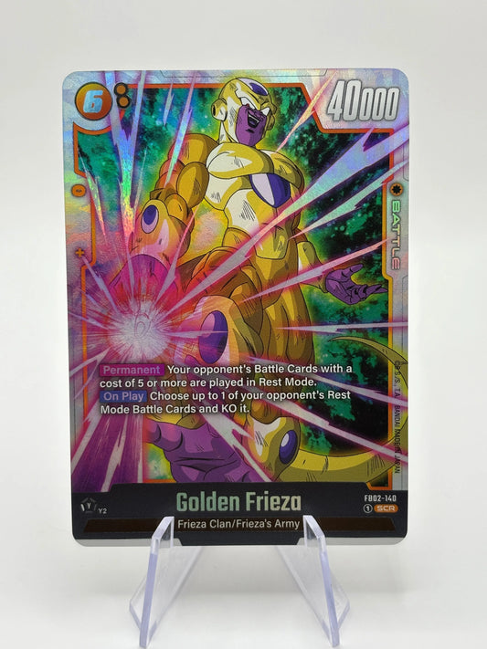 Dragon Ball Super Fusion World - Golden Frieza FB02-140 SCR FRENLY BRICKS - Open 7 Days