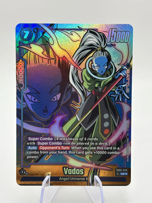 Dragon Ball Super Fusion World - Vados FB08-026 UC* Alt Art FRENLY BRICKS - Open 7 Days