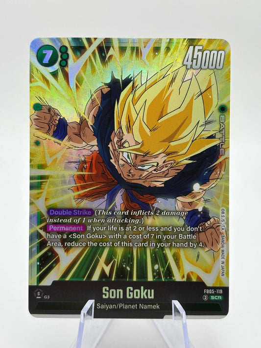 Dragon Ball Super Fusion World - Son Goku FB05-119 SCR FRENLY BRICKS - Open 7 Days