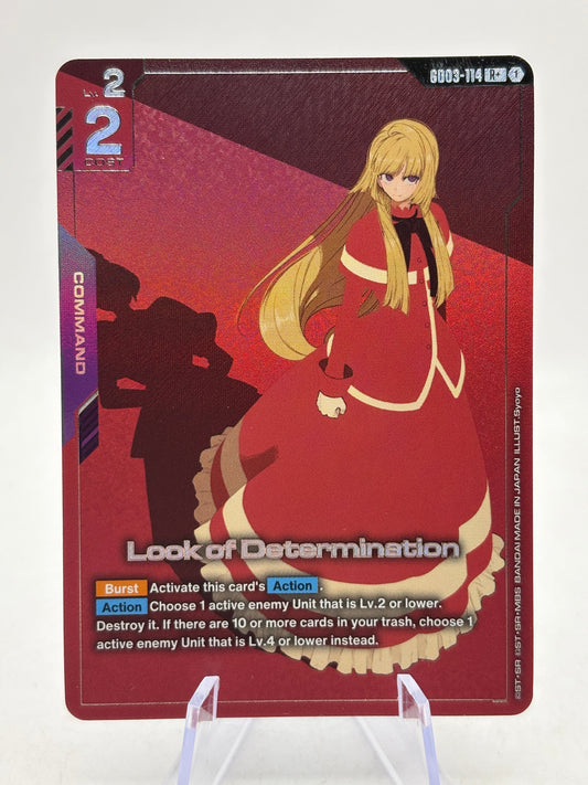 Gundam TCG - Look of Determination GD03-114 R+ LP product image