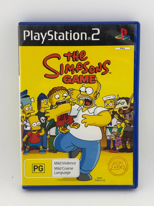 Sony Playstation 2 - The Simpsons Game Video Game with Manual FRENLY BRICKS - Open 7 Days