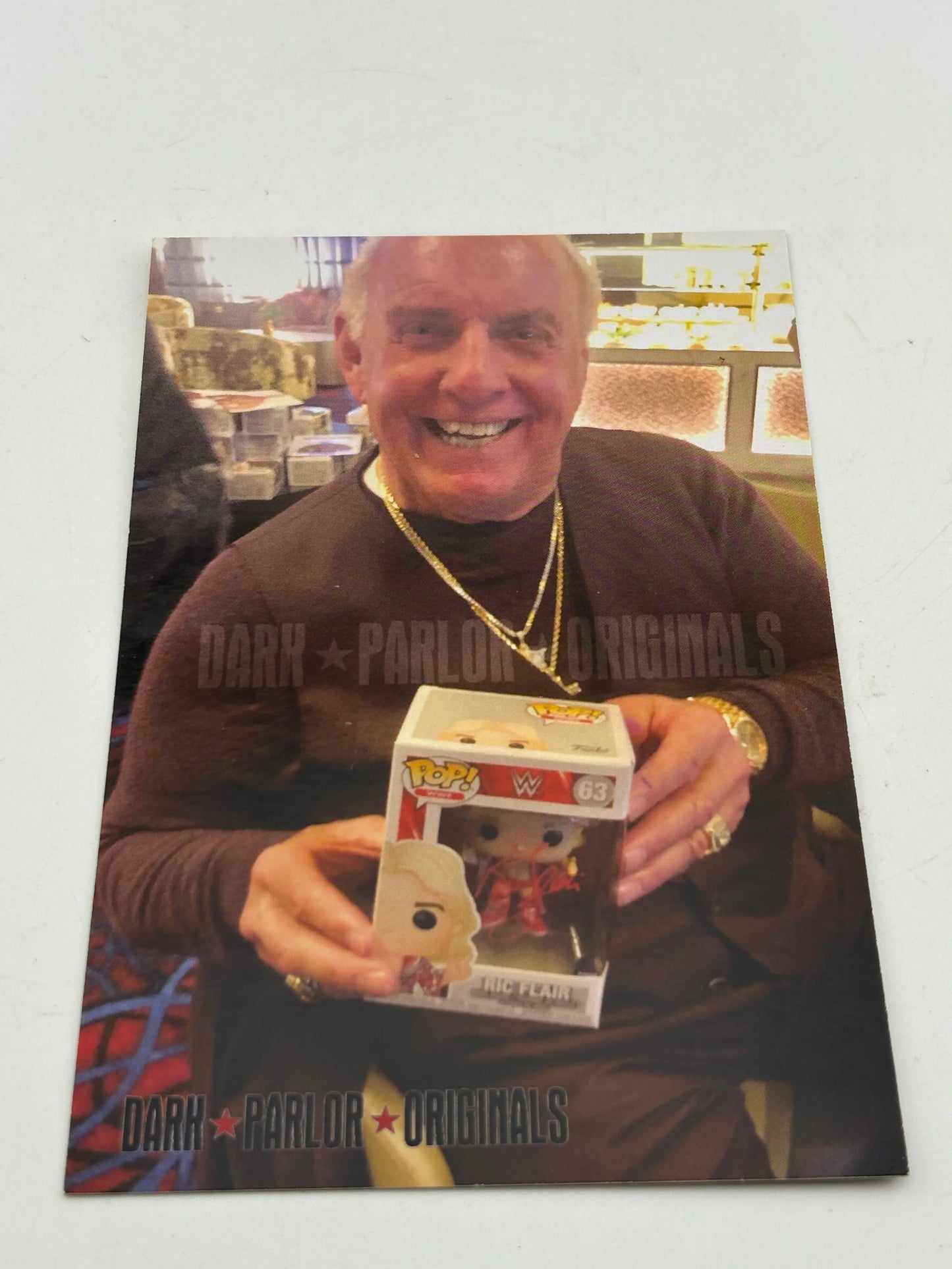 Funko POP! WWE #63 Ric Flair Vinyl Figure Signed with Photo COA FRENLY BRICKS - Open 7 Days