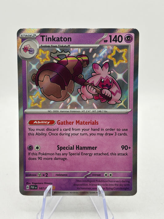 Pokémon TCG Paldean Fates - Tinkaton 167/091 Shiny NM product image