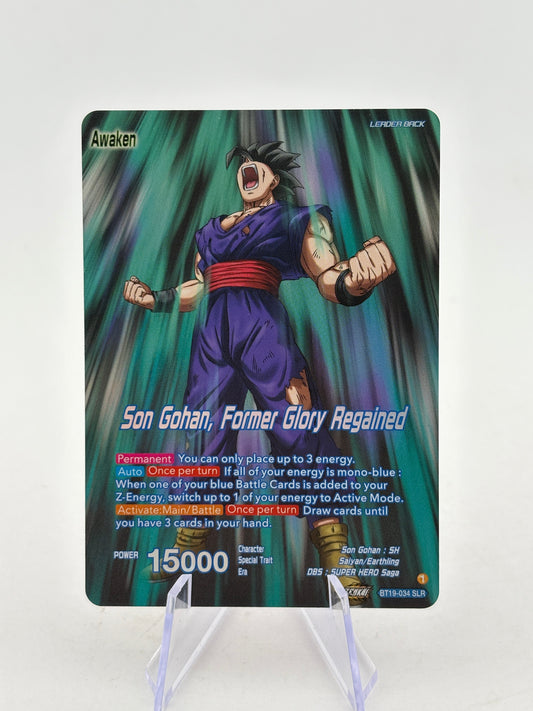 Dragon Ball Super Masters - Son Gohan, Former Glory Regained BT19-034 SLR FRENLY BRICKS - Open 7 Days
