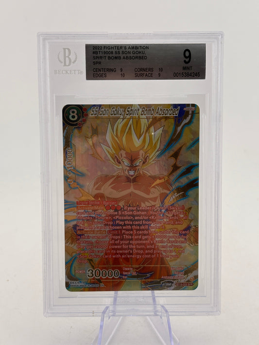 Dragon Ball Super Masters - SS Son Goku, Spirit Bomb Absorbed BT19-008 BGS 9 FRENLY BRICKS - Open 7 Days