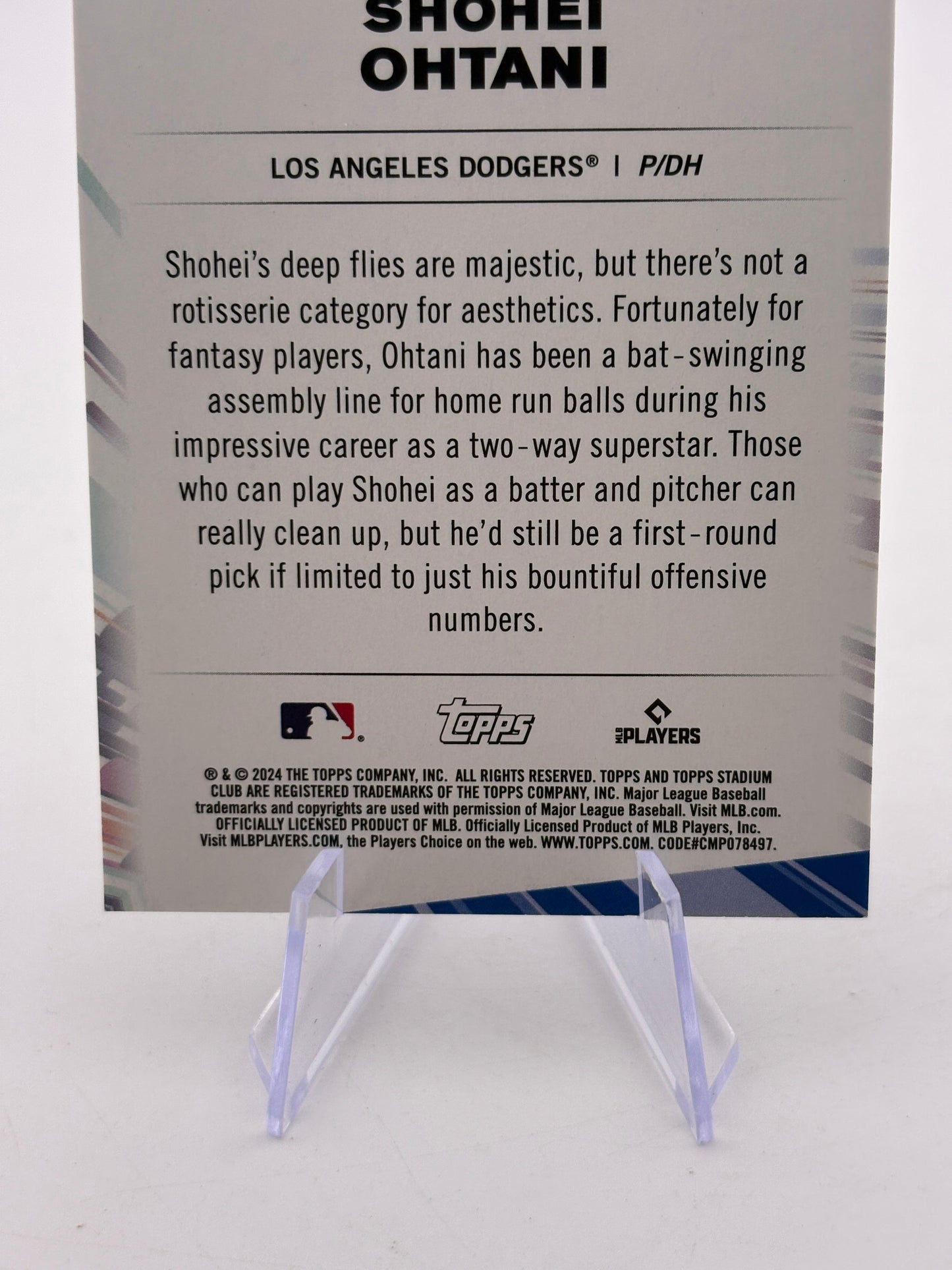 2024 Topps Stadium Club - #CFPRO-5 Shohei Ohtani Cheif Fantasy FRENLY BRICKS - Open 7 Days