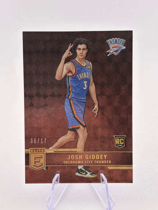 2021-22 Panini Donruss Elite - Josh Giddey #243 06/17 Rookie Card FRENLY BRICKS - Open 7 Days