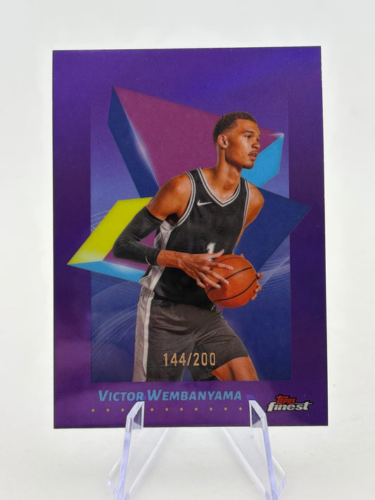 2024-25 Topps Finest - Victor Wembanyama 144/200 Purple FRENLY BRICKS - Open 7 Days