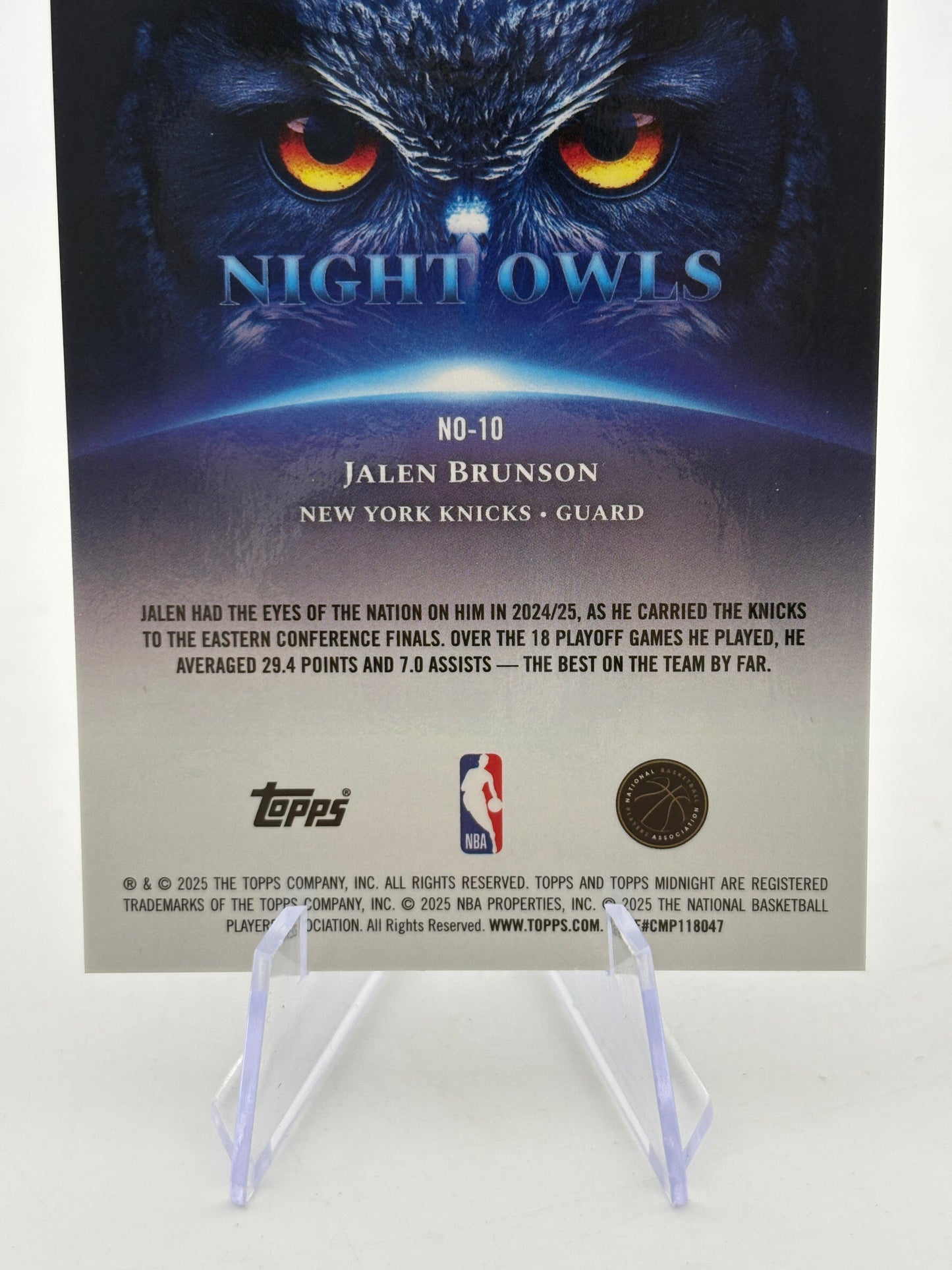 2024-25 Topps Midnight - Jalen Brunson #10 22/99 FRENLY BRICKS - Open 7 Days
