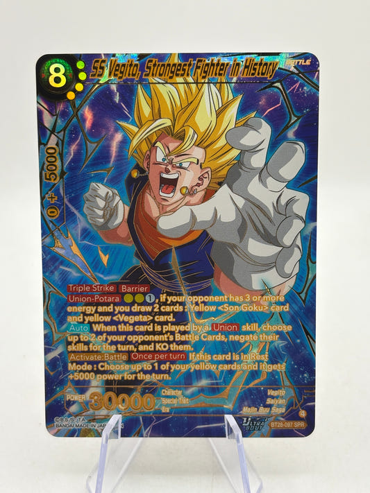 Dragon Ball Masters - SS Vegito, Strongest Fighter in History BT28-097 SPR NM