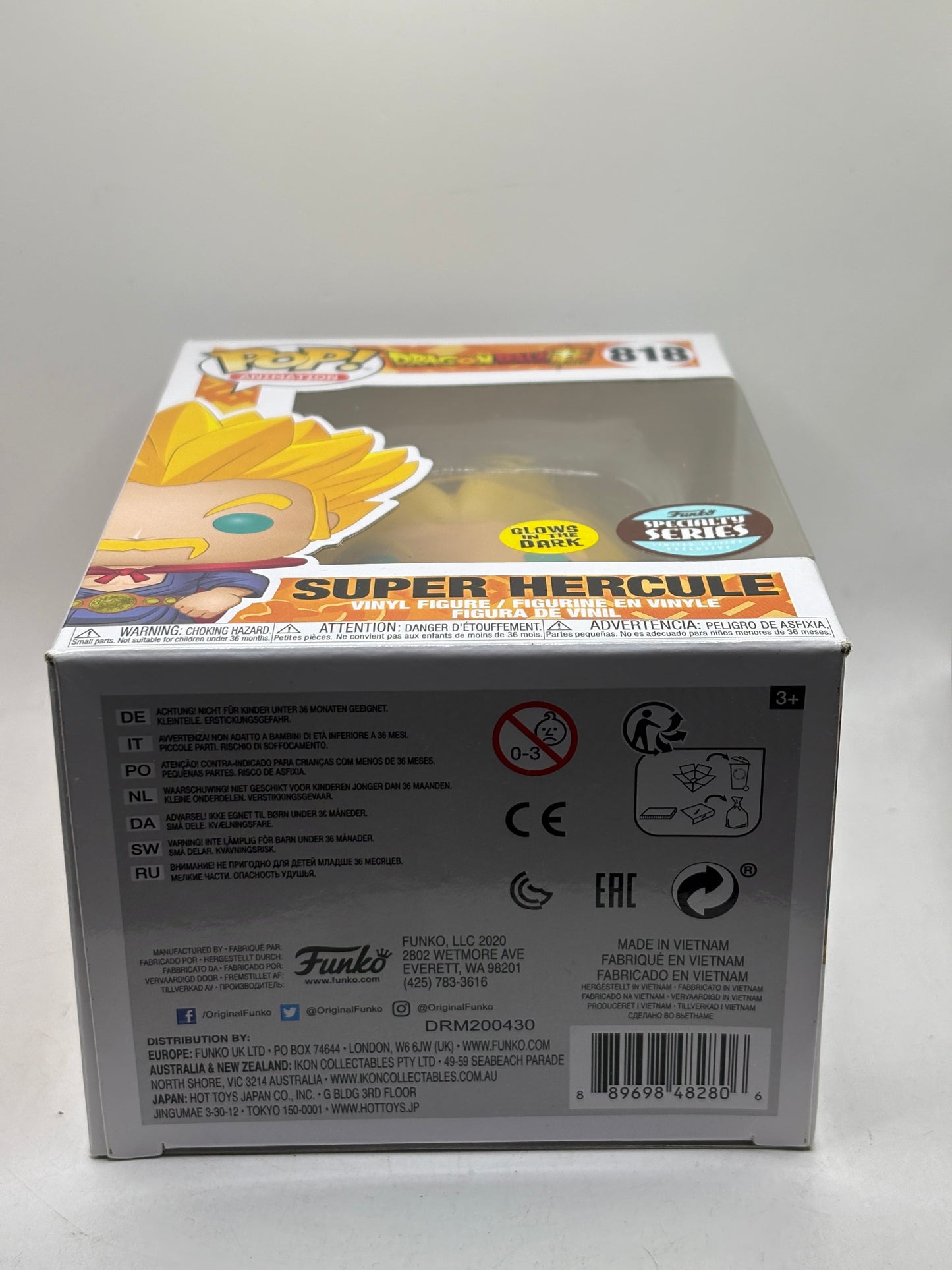 Funko POP! Animation Dragon Ball Super #818 Super Hercule Glow Specialty Series