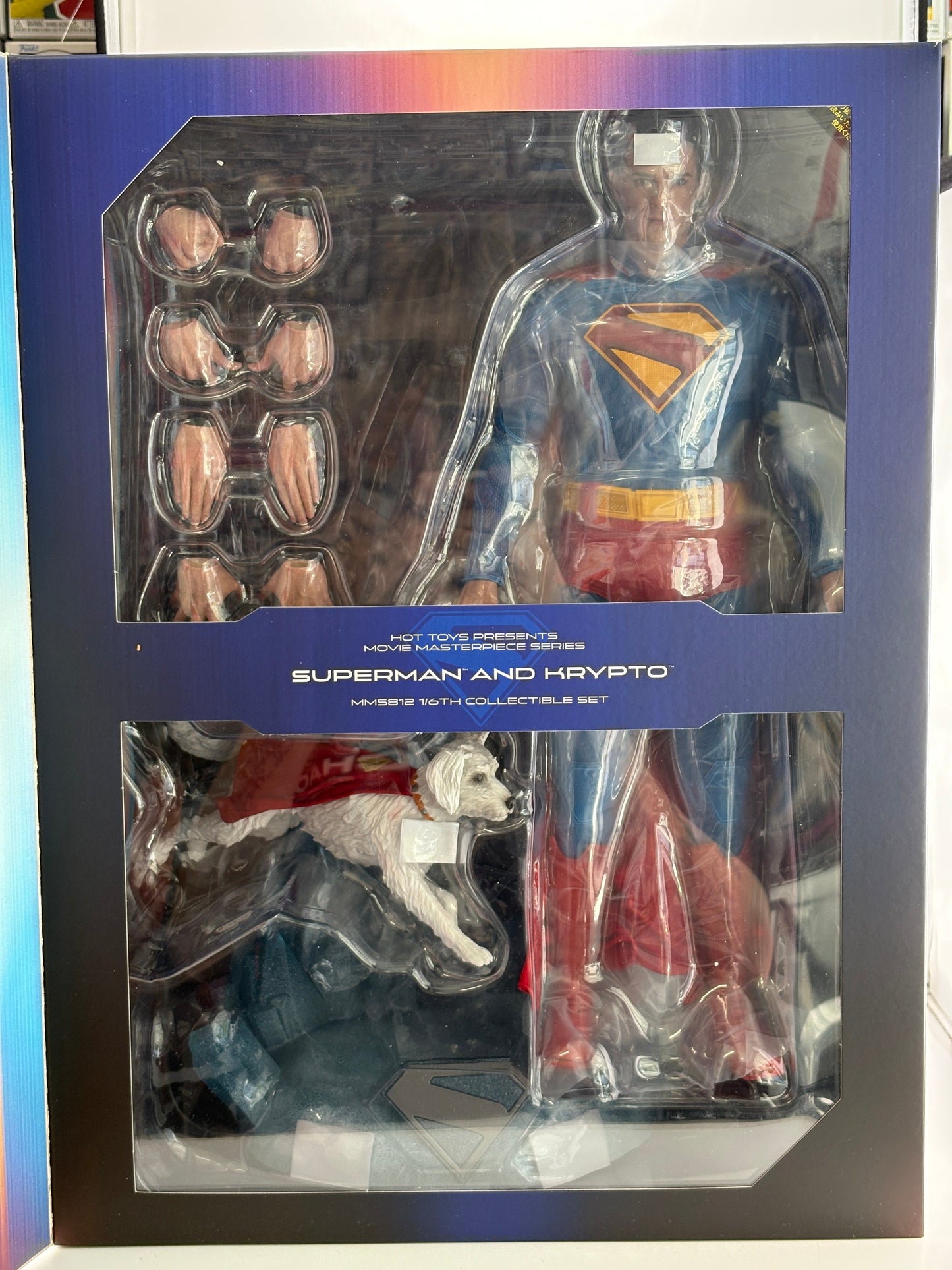 Hot Toys Superman & Krypto Deluxe 1/6 Scale Figure MMS812 Brand New FRENLY BRICKS - Open 7 Days