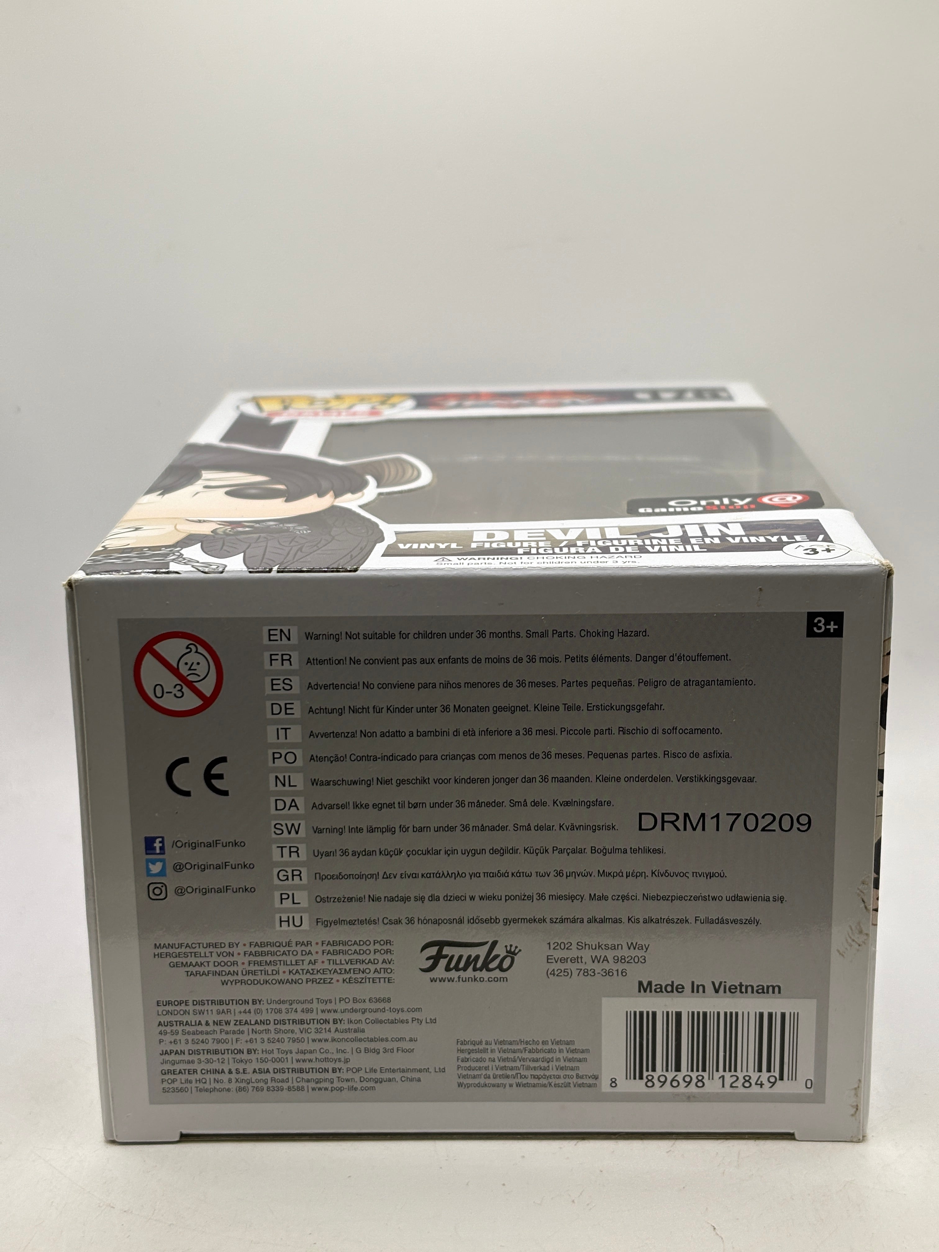 Funko POP! Games Tekken #176 Devil Jin GameStop Vinyl Figure