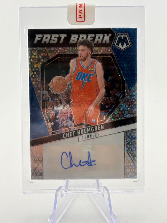 2024-25 Panini Mosaic Basketball - Fast Break Chet Holmgren Auto OKC Thunder FRENLY BRICKS - Open 7 Days