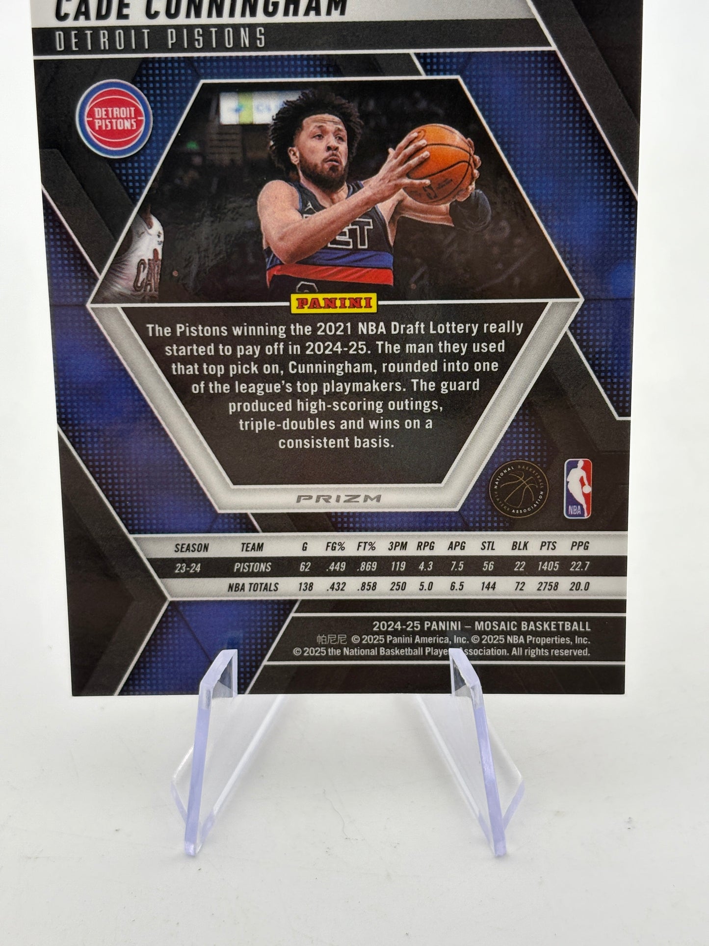 2024-25 Panini Mosaic Basketball - Cade Cunningham 30/75 Orange Mosaic FRENLY BRICKS - Open 7 Days
