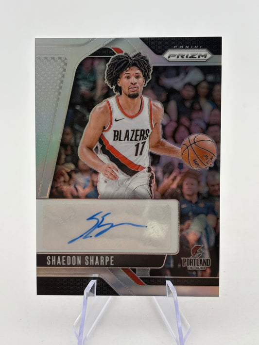 Shaedon Sharpe 2024-25 Panini Prizm Auto Silver Blazers #SIG-SSB FRENLY BRICKS - Open 7 Days