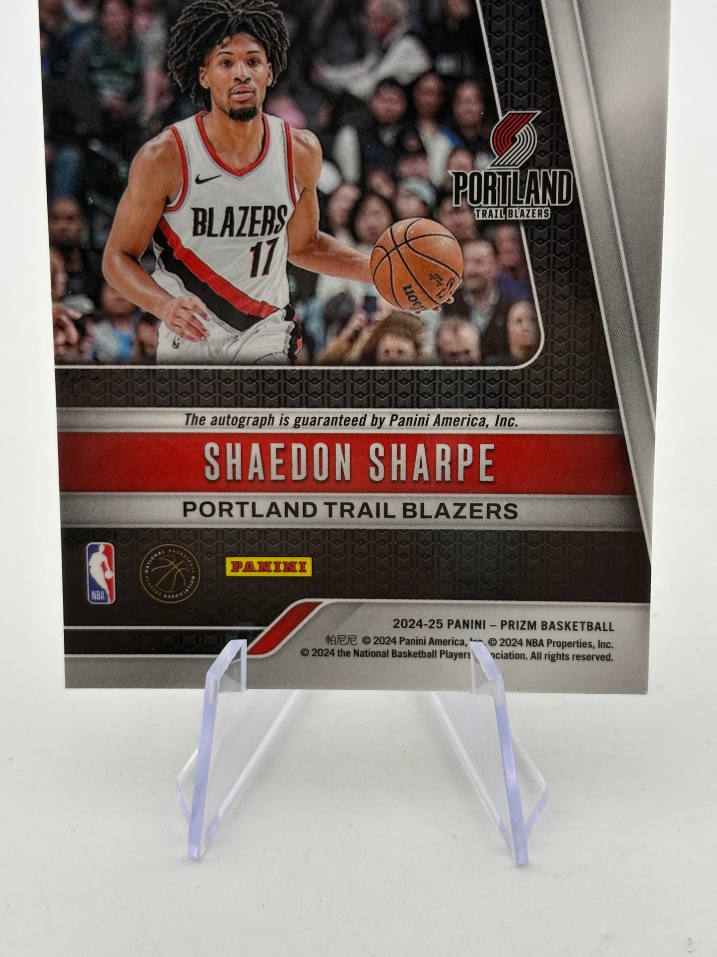 Shaedon Sharpe 2024-25 Panini Prizm Auto Silver Blazers #SIG-SSB FRENLY BRICKS - Open 7 Days