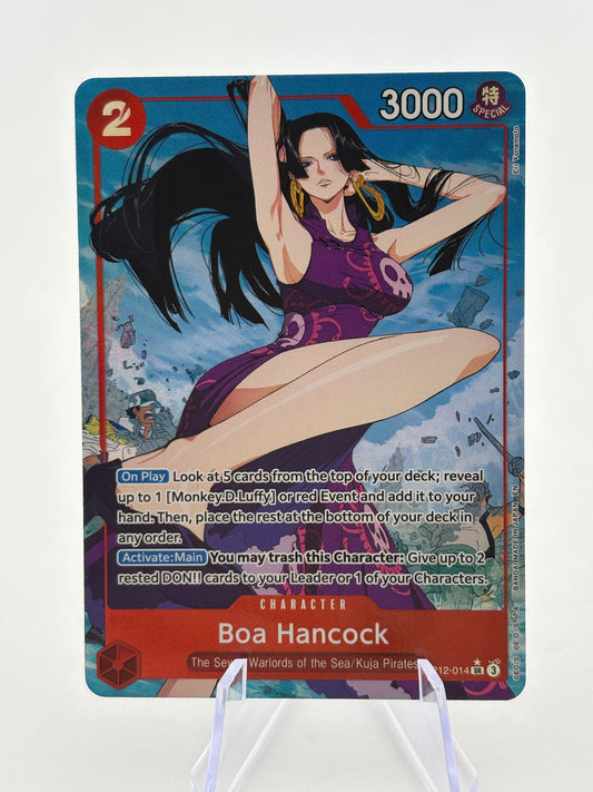One Piece TCG OP12 - Boa Hancock OP12-014 SR Alternate Art NM FRENLY BRICKS - Open 7 Days