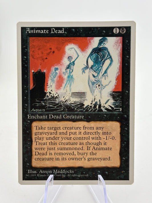 Magic The Gathering Vintage - Animate Dead Black Enchantment 5th Edition LP FRENLY BRICKS - Open 7 Days