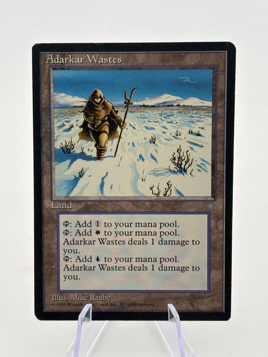 Magic The Gathering Vintage 1995 - Adarkar Wastes Land MP Rare FRENLY BRICKS - Open 7 Days