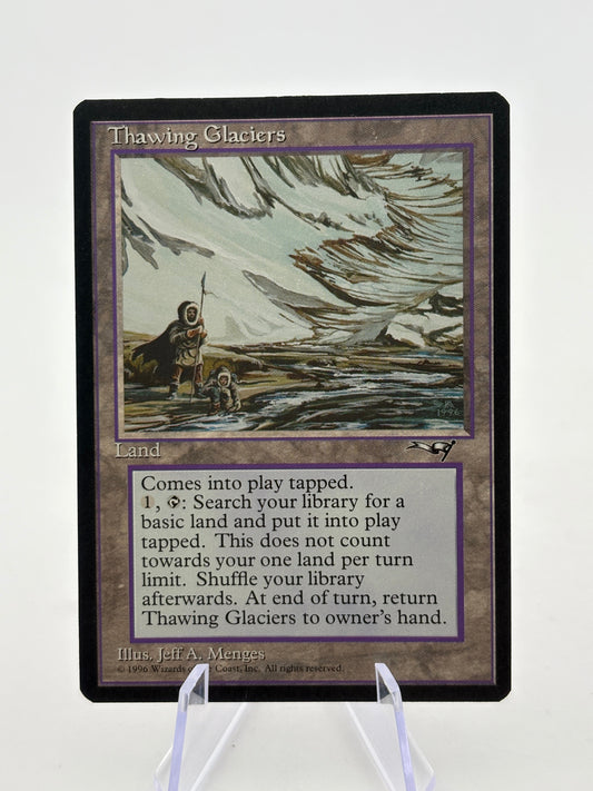 Magic The Gathering Vintage 1996 - Thawing Glaciers Land LP FRENLY BRICKS - Open 7 Days