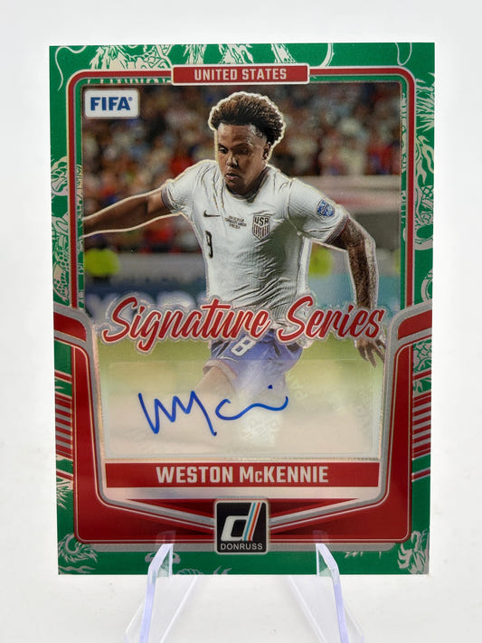 2024-25 Weston McKennie Panini Donruss Dragon Scale USMNT Autographed /99 FRENLY BRICKS - Open 7 Days