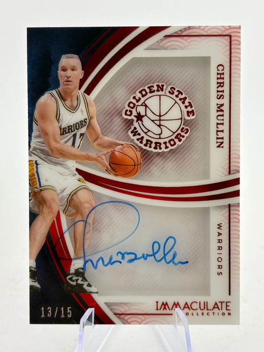 2024-25 Panini Immaculate Basketball - Chris Mullin Auto /15 #SS-LLI FRENLY BRICKS - Open 7 Days