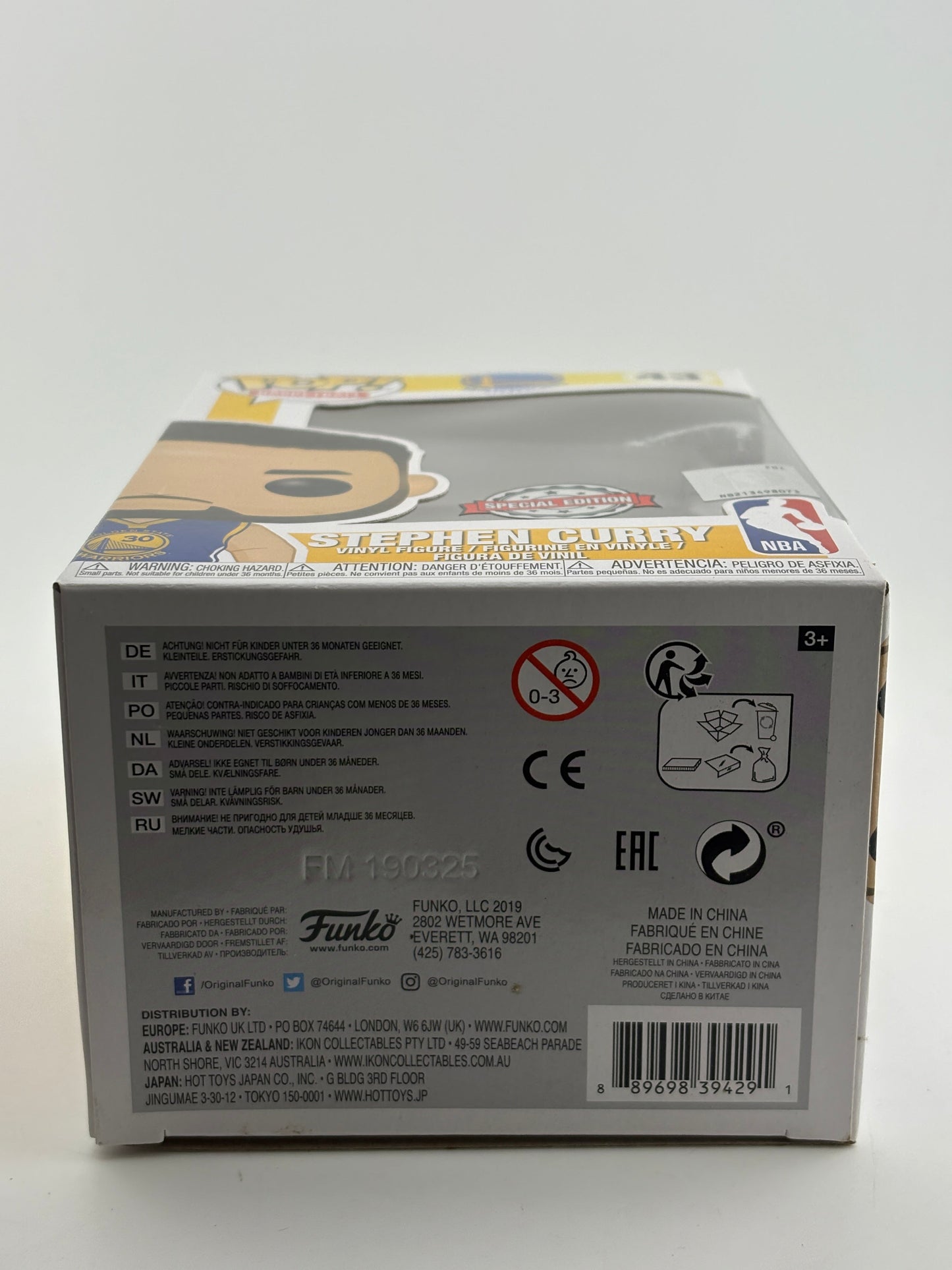 Funko POP! Basketball GSW #43 Stephen Curry Special Edition Vinyl Figure FRENLY BRICKS - Open 7 Days