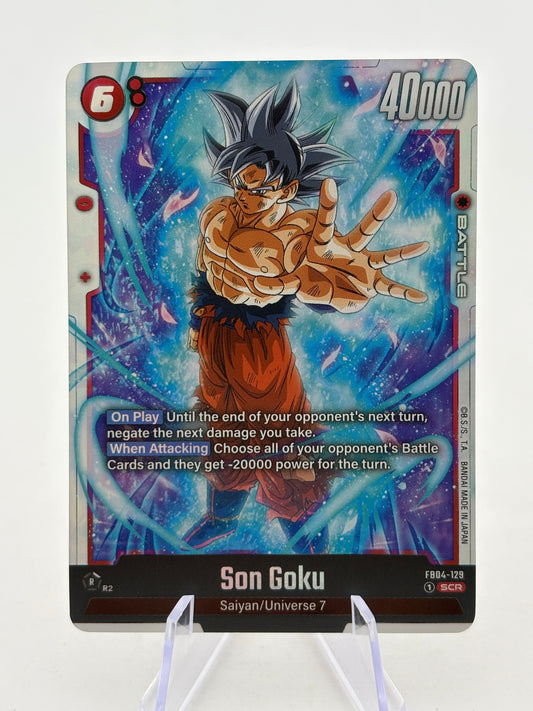 Dragon Ball Super Fusion World - Son Goku FB04-129 SCR FRENLY BRICKS - Open 7 Days