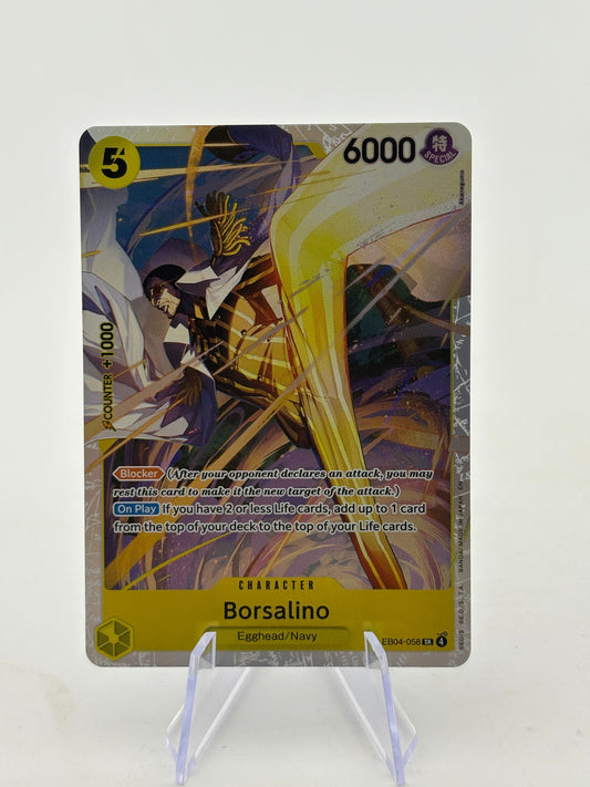 One Piece TCG EB04 - Borsalino EB04-058 SR NM FRENLY BRICKS - Open 7 Days