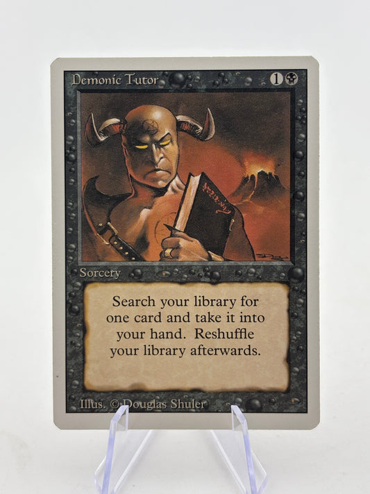 Magic The Gathering Vintage - Demonic Tutor Socery Revised LP FRENLY BRICKS - Open 7 Days