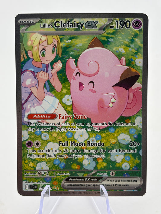 Pokemon TCG Journey Together - Lillie’s Clefairy EX 184/159 SIR NM FRENLY BRICKS - Open 7 Days