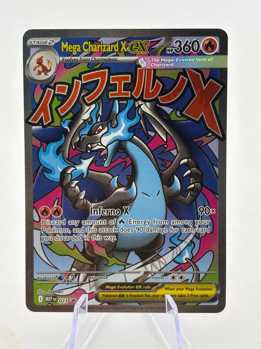Pokemon TCG Mega Promo - Mega Charizard X EX MEP023 Black Star Promo NM FRENLY BRICKS - Open 7 Days