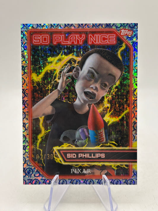 2026 Topps 30 Years of Toy Story So Play Nice Sid Phillips 30th Anniversary /30