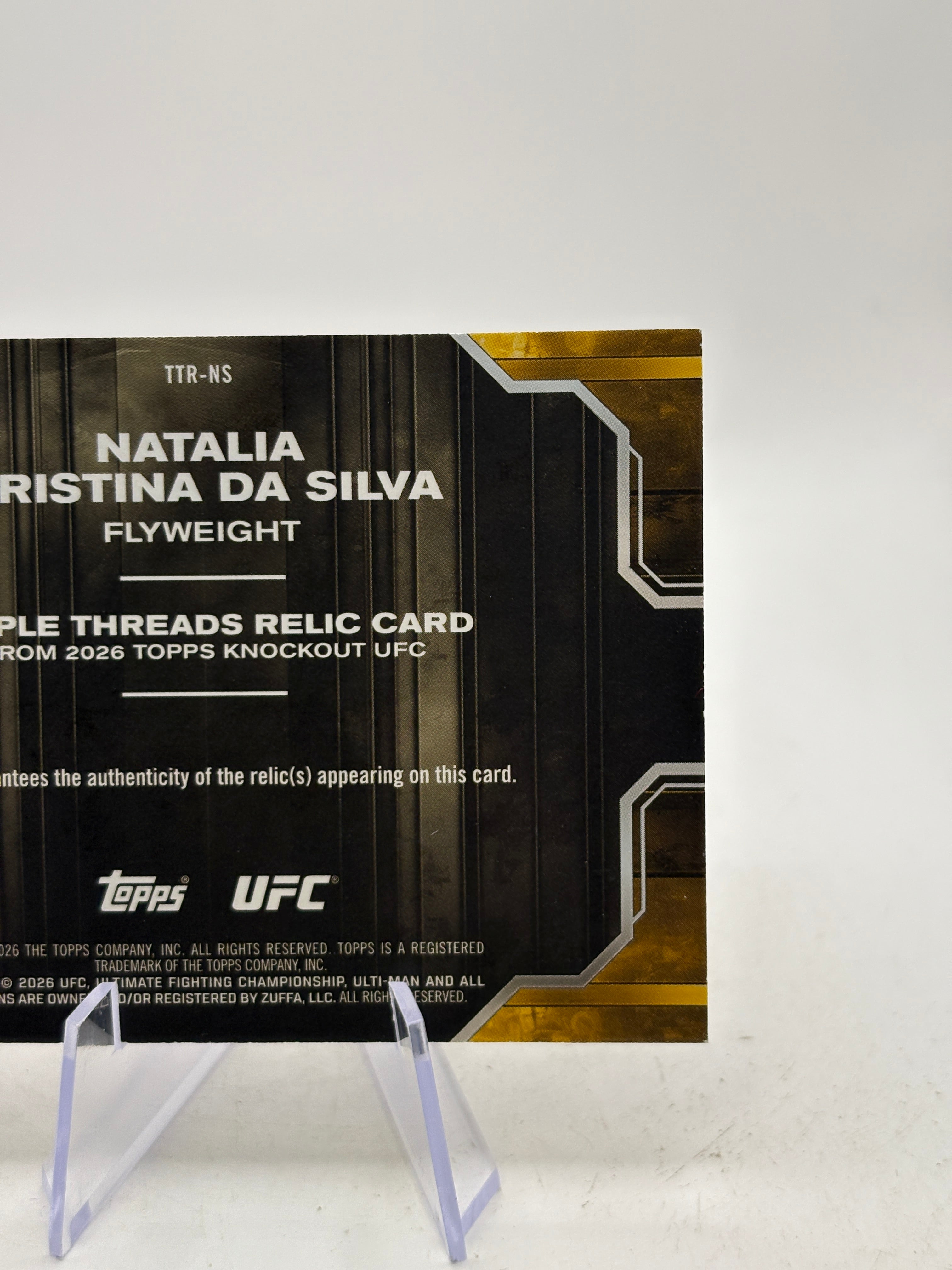 Topps 2026 UFC Knockout Natalia Cristina Da Silva TTR-NS Triple Threads /199