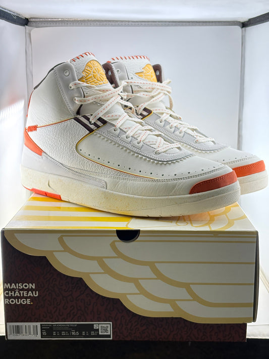 Nike Air Jordan 2 Retro SP Maison Chateau Rouge DO5254 180 SIZE US 15 USED FRENLY BRICKS - Open 7 Days