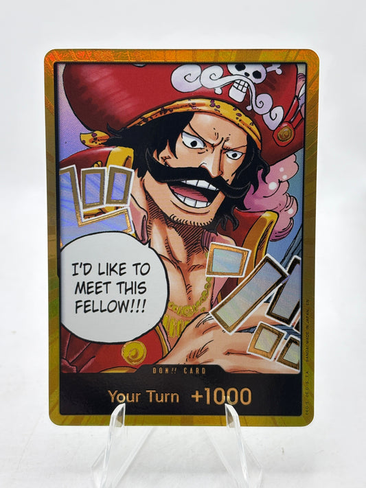 One Piece TCG OP13 - Gold Don !! Card Gol.D.Roger Marker NM FRENLY BRICKS - Open 7 Days
