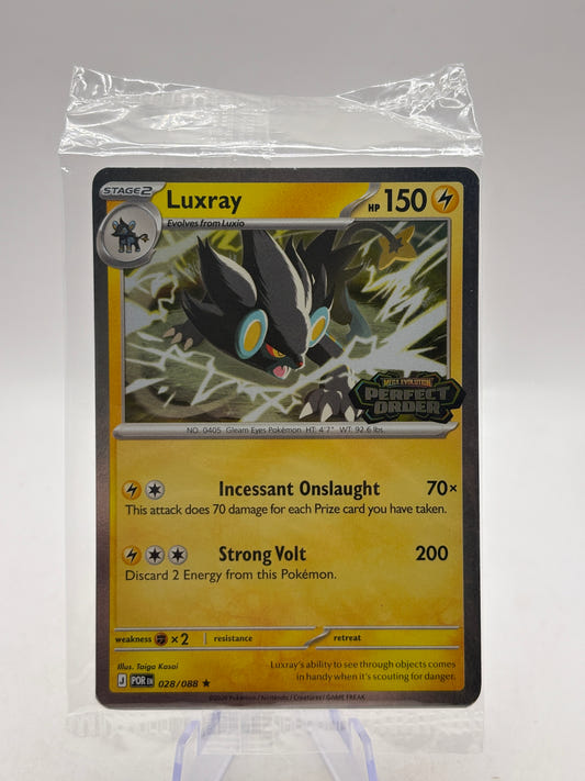 Pokemon TCG - Luxray 028/088 - Perfect Order Stamp SEALED PROMO