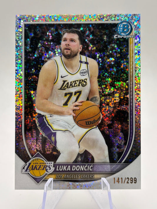 2025-26 Bowman Luka Doncic Speckle Refractor /299 Los Angeles Lakers FRENLY BRICKS - Open 7 Days